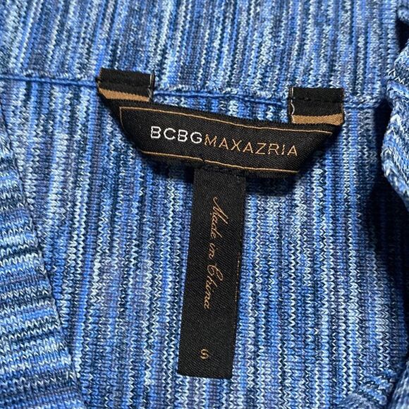 BCBGMaxAzria High Rise Blue Space Dyed Stretch‎ Bandage Pencil Skirt Size Small - Picture 7 of 7